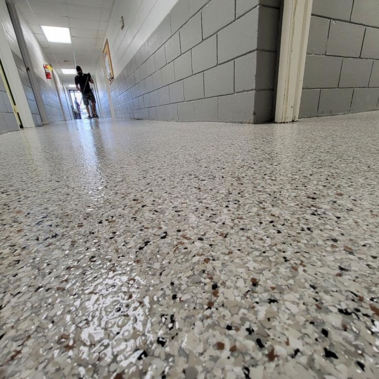 Church hallway floor coating Osage Beach Missouri