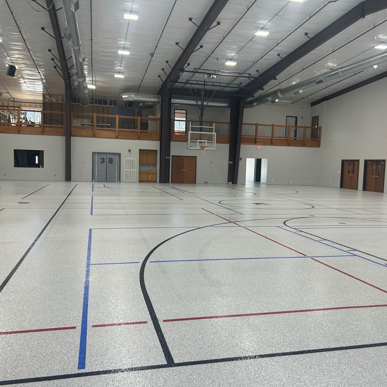School hallway floor coating Lake of the Ozarks