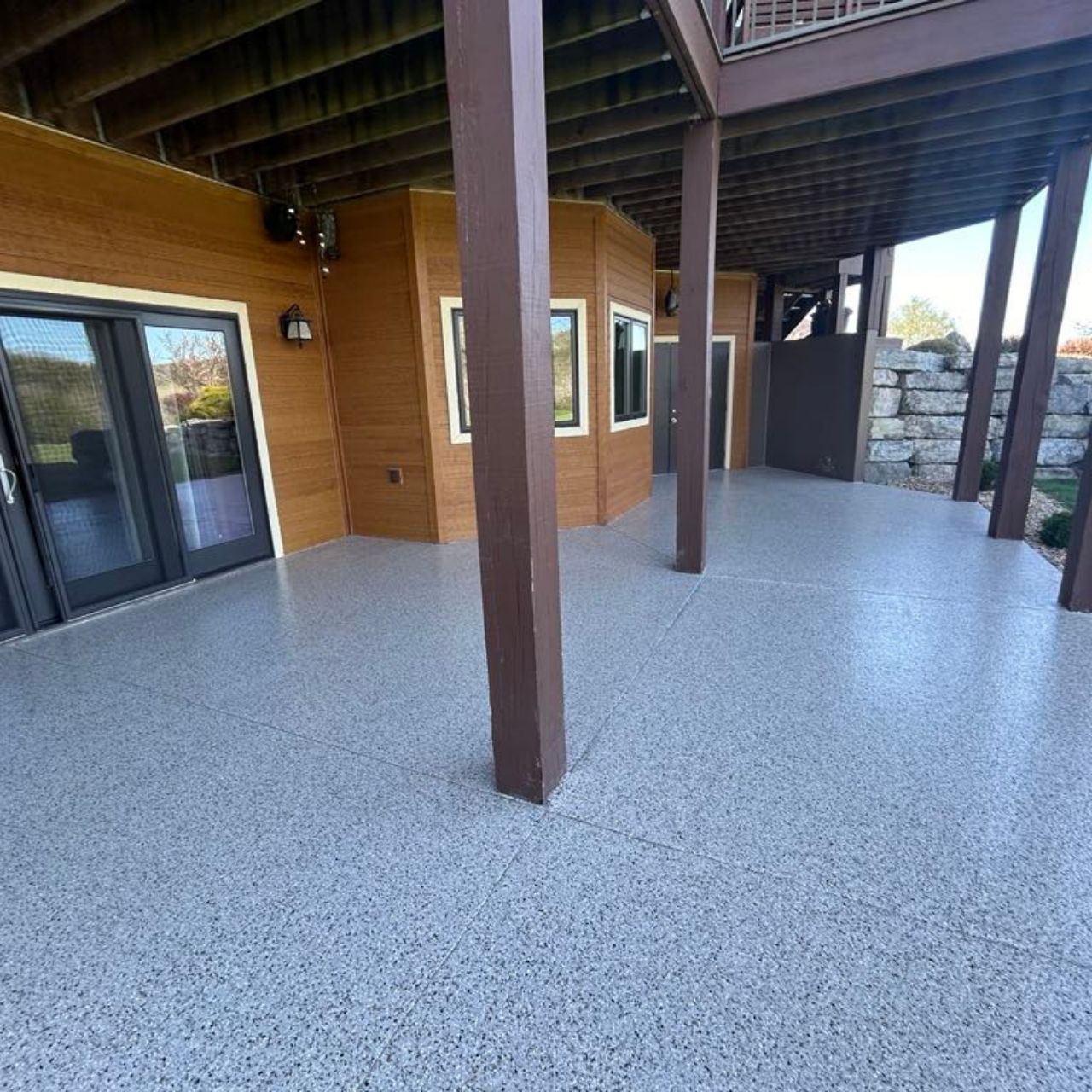 Outdoor concrete coating Lake of the Ozarks
