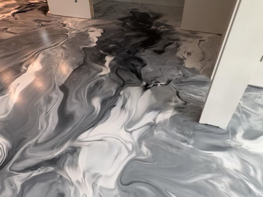 Metallic floor coating Osage Beach Missouri