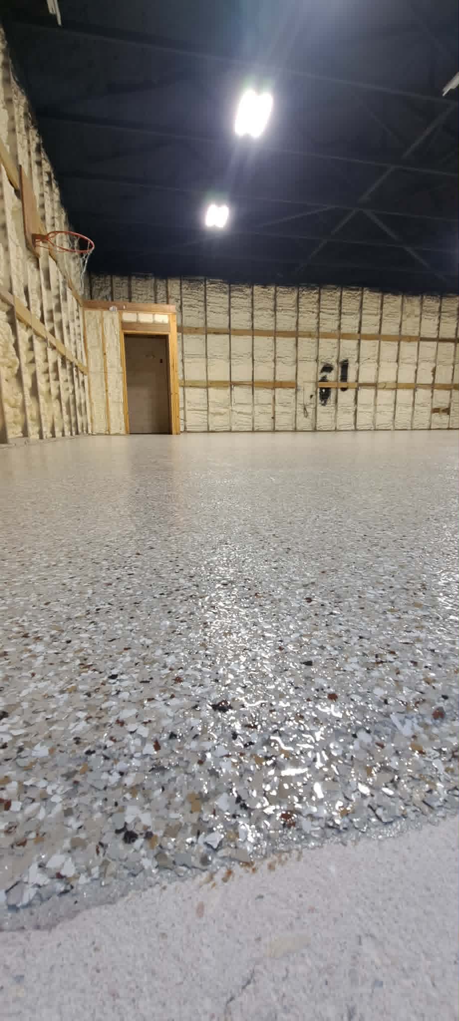 Full flake garage floor coating Lake Ozark MO